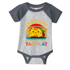 Taco Cat Spelled Backward Cute Taco Cat Lover Funny Mexican Infant Baby Jersey Bodysuit