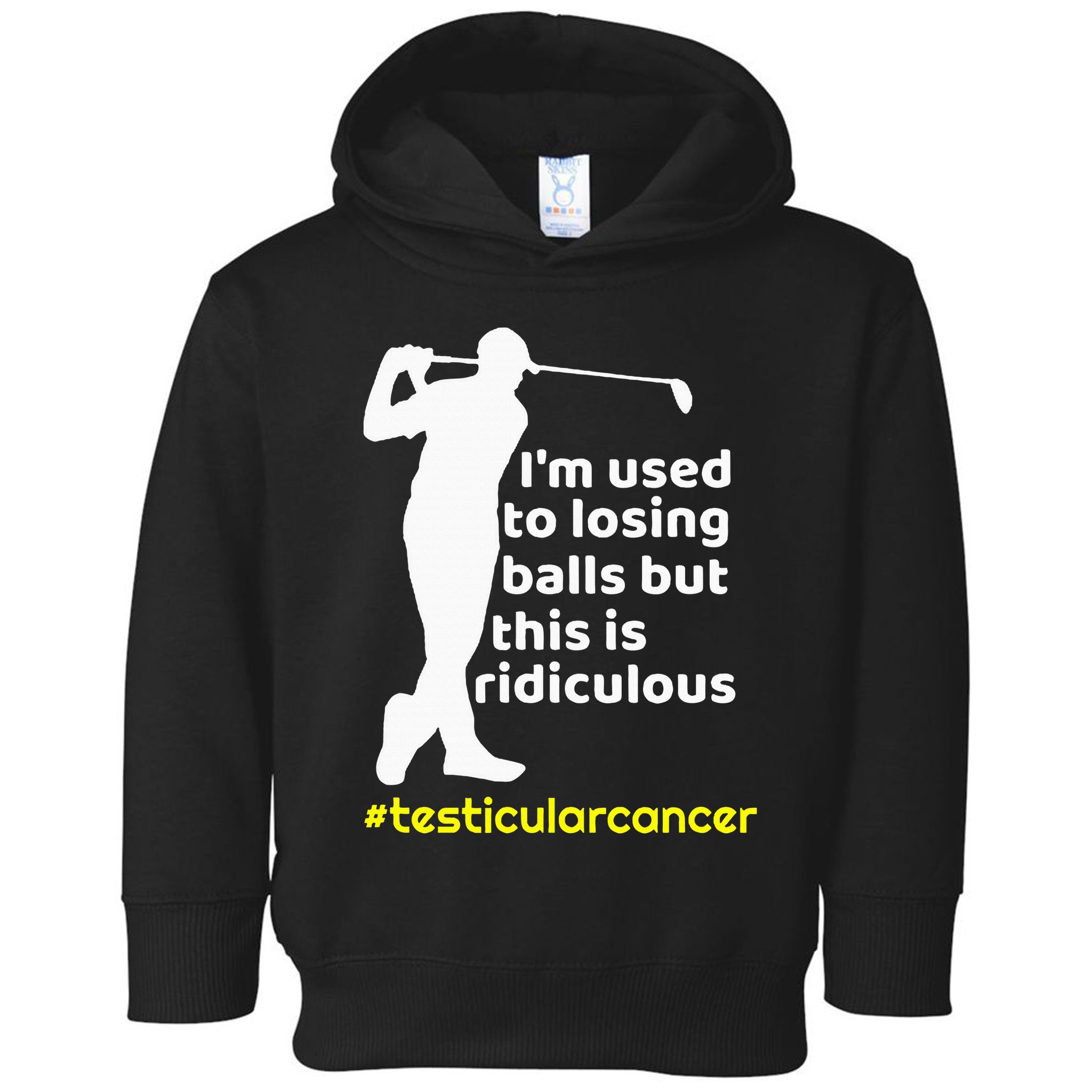 Testicular Cancer Survivor Golf Player Orchidectomy Toddler Hoodie