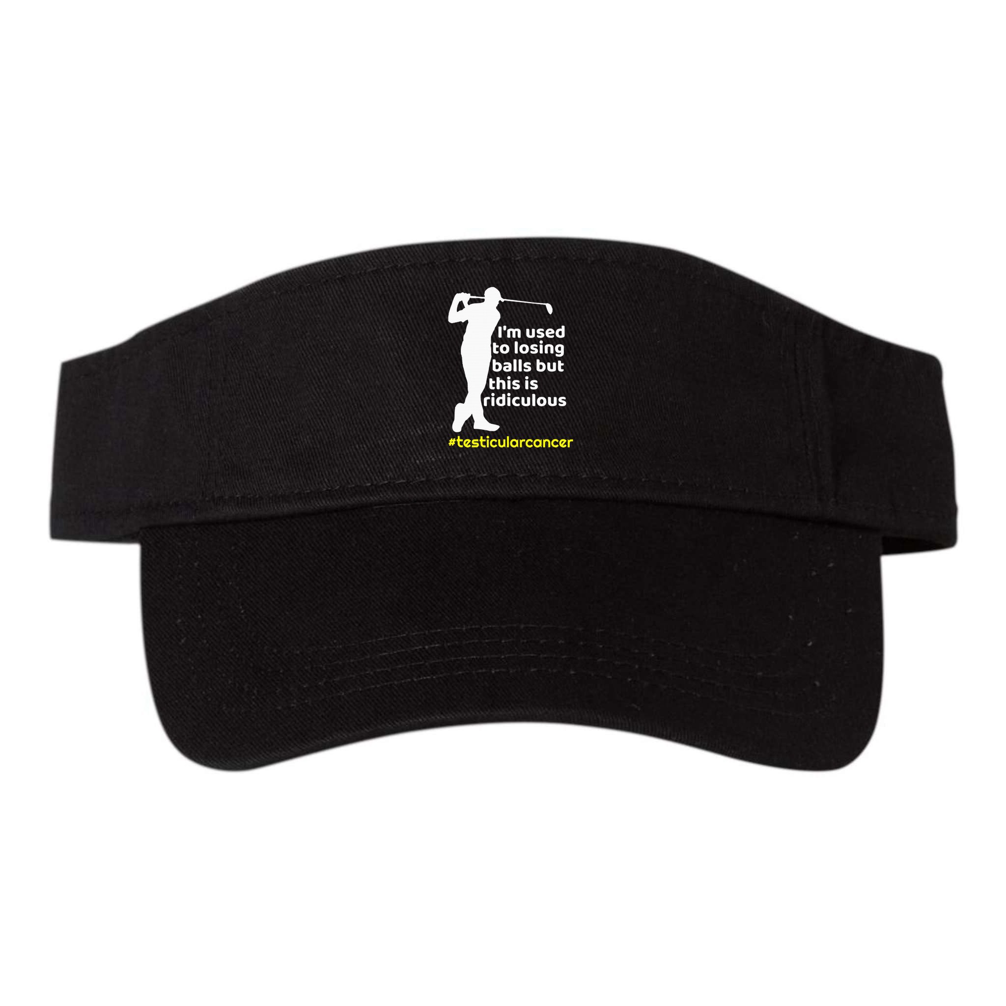 Testicular Cancer Survivor Golf Player Orchidectomy Visor