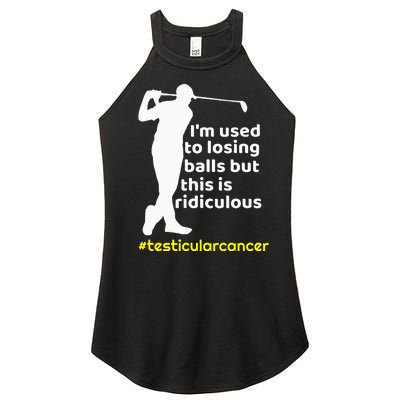 Testicular Cancer Survivor Golf Player Orchidectomy Women’s Perfect Tri Rocker Tank