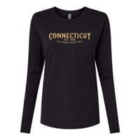 The Constitution State Connecticut Womens Cotton Relaxed Long Sleeve T-Shirt