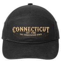 The Constitution State Connecticut 7-Panel Snapback Hat