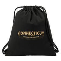 The Constitution State Connecticut Drawstring Bag
