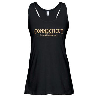 The Constitution State Connecticut Ladies Essential Flowy Tank