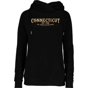 The Constitution State Connecticut Womens Funnel Neck Pullover Hood