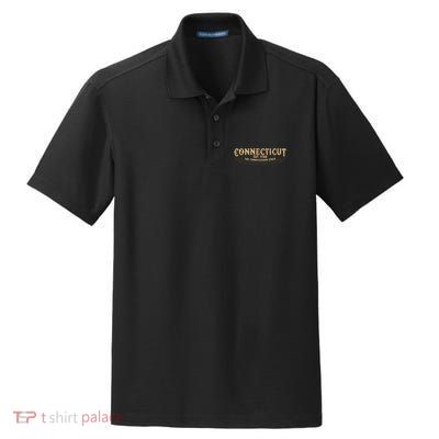 The Constitution State Connecticut Dry Zone Grid Polo
