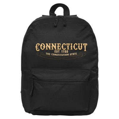 The Constitution State Connecticut 16 in Basic Backpack