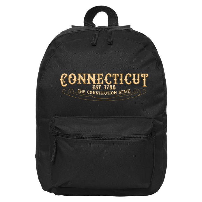The Constitution State Connecticut 16 in Basic Backpack