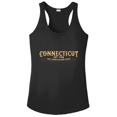 The Constitution State Connecticut Ladies PosiCharge Competitor Racerback Tank