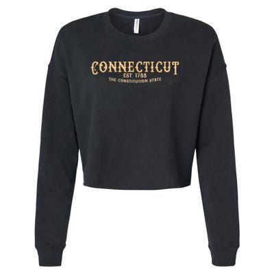 The Constitution State Connecticut Cropped Pullover Crew