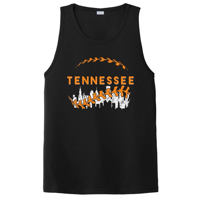 Tennessies Cities Skyline Vintage ItS Tennessian Pride PosiCharge Competitor Tank