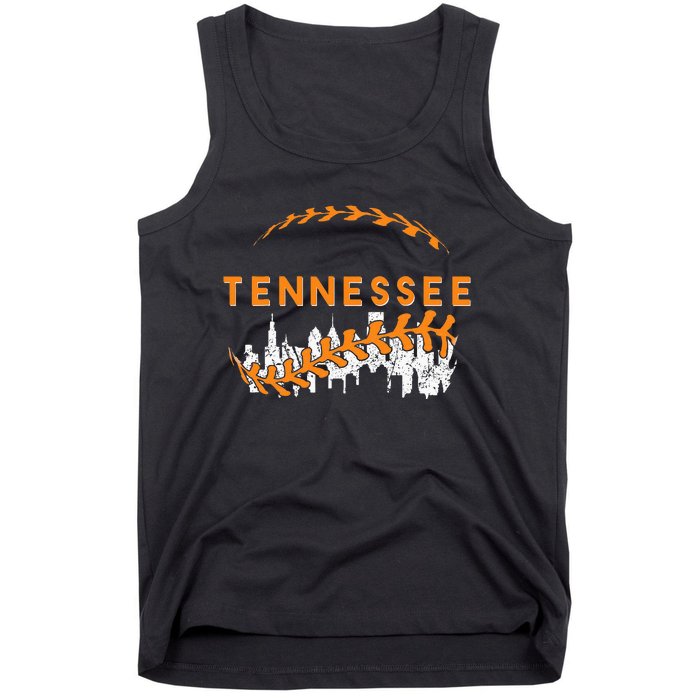 Tennessies Cities Skyline Vintage ItS Tennessian Pride Tank Top