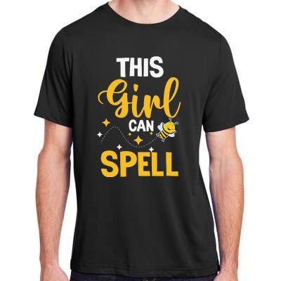 This Can Spell Funny Spelling Bee Speller Champion Adult ChromaSoft Performance T-Shirt