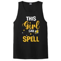 This Can Spell Funny Spelling Bee Speller Champion PosiCharge Competitor Tank