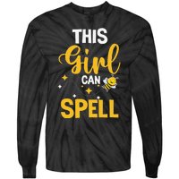 This Can Spell Funny Spelling Bee Speller Champion Tie-Dye Long Sleeve Shirt