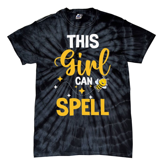 This Can Spell Funny Spelling Bee Speller Champion Tie-Dye T-Shirt