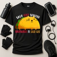 Taco Cat Spelled Backwards Is Taco Cat Funny Mexican Tacos Cooling Performance Crew T-Shirt
