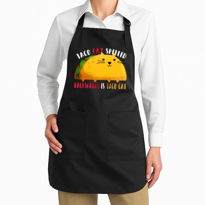 Taco Cat Spelled Backwards Is Taco Cat Funny Mexican Tacos Apron
