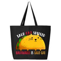 Taco Cat Spelled Backwards Is Taco Cat Funny Mexican Tacos 25L Jumbo Tote