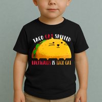 Taco Cat Spelled Backwards Is Taco Cat Funny Mexican Tacos Toddler T-Shirt
