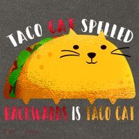Taco Cat Spelled Backwards Is Taco Cat Funny Mexican Tacos Cotton Canvas Backpack