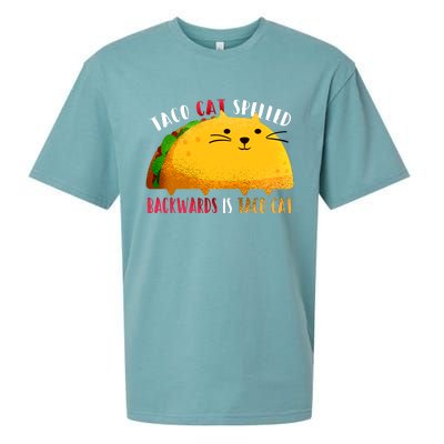 Taco Cat Spelled Backwards Is Taco Cat Funny Mexican Tacos Sueded Cloud Jersey T-Shirt