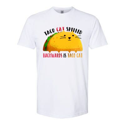 Taco Cat Spelled Backwards Is Taco Cat Funny Mexican Tacos Softstyle CVC T-Shirt