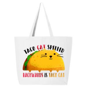 Taco Cat Spelled Backwards Is Taco Cat Funny Mexican Tacos 25L Jumbo Tote