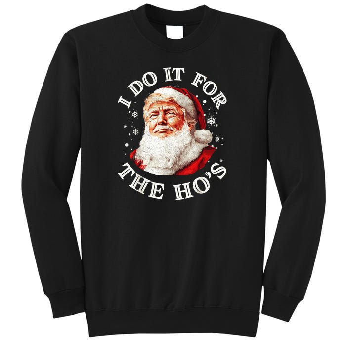 Trump Christmas Santa Claus I Do It For The Hos Cute Xmas Sweatshirt