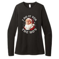 Trump Christmas Santa Claus I Do It For The Hos Cute Xmas Womens CVC Long Sleeve Shirt