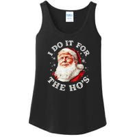 Trump Christmas Santa Claus I Do It For The Hos Cute Xmas Ladies Essential Tank