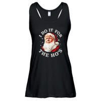 Trump Christmas Santa Claus I Do It For The Hos Cute Xmas Ladies Essential Flowy Tank