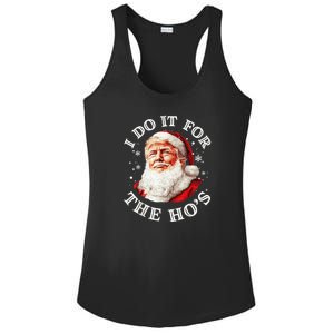 Trump Christmas Santa Claus I Do It For The Hos Cute Xmas Ladies PosiCharge Competitor Racerback Tank