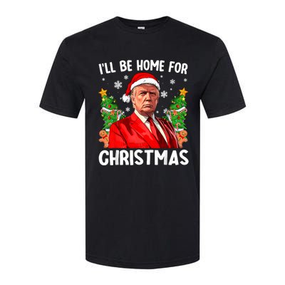 Trump Christmas Santa Hat Ill Be Home For Christmas Softstyle CVC T-Shirt