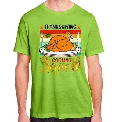 Thanksgiving Cooking Squad Fun Turkey Dinner Cooking Team Adult ChromaSoft Performance T-Shirt