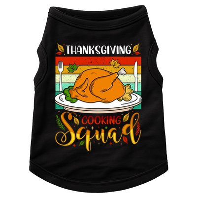 Thanksgiving Cooking Squad Fun Turkey Dinner Cooking Team Doggie Tank
