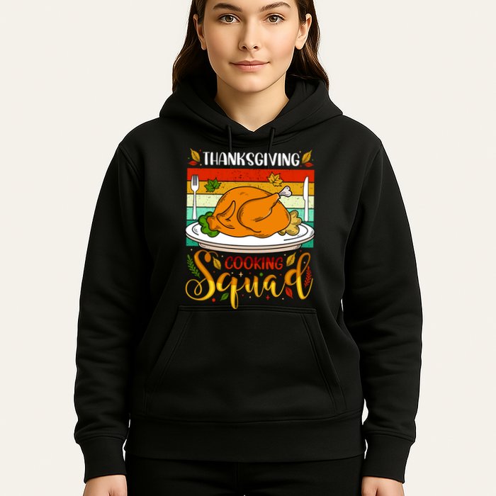 Thanksgiving Cooking Squad Fun Turkey Dinner Cooking Team Hoodie