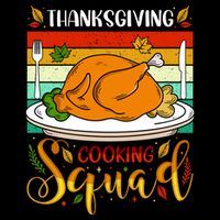 Thanksgiving Cooking Squad Fun Turkey Dinner Cooking Team Hoodie