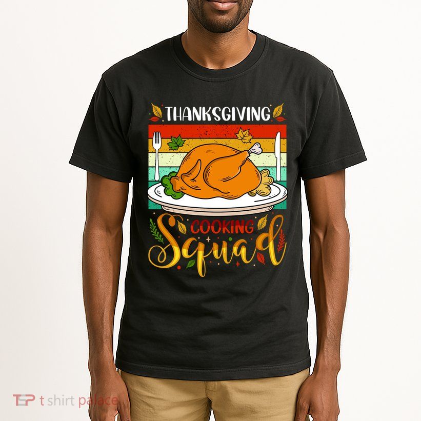 Thanksgiving Cooking Squad Fun Turkey Dinner Cooking Team Tall T-Shirt