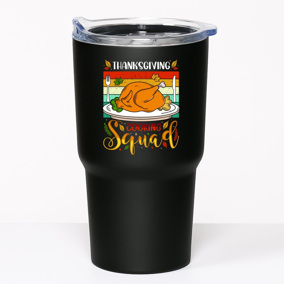 Thanksgiving Cooking Squad Fun Turkey Dinner Cooking Team Tumbler