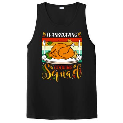 Thanksgiving Cooking Squad Fun Turkey Dinner Cooking Team PosiCharge Competitor Tank