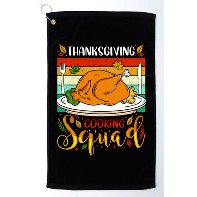 Thanksgiving Cooking Squad Fun Turkey Dinner Cooking Team Golf Towel
