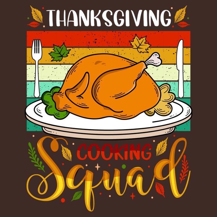 Thanksgiving Cooking Squad Fun Turkey Dinner Cooking Team Cooling Performance Crew T-Shirt