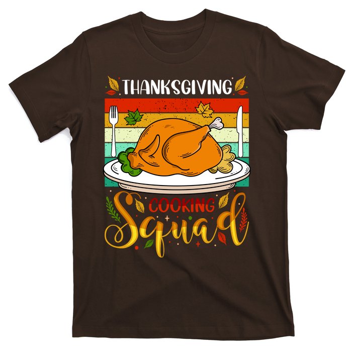 Thanksgiving Cooking Squad Fun Turkey Dinner Cooking Team T-Shirt