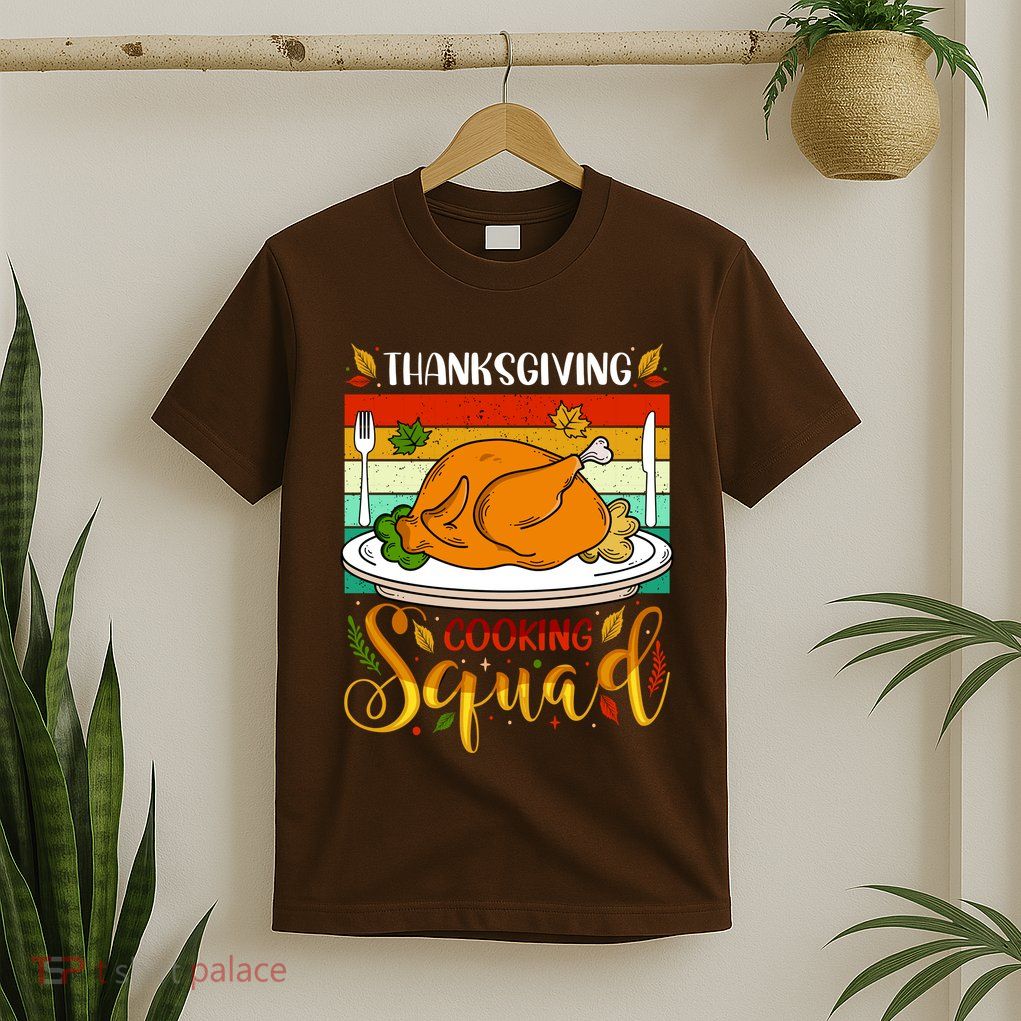 Thanksgiving Cooking Squad Fun Turkey Dinner Cooking Team T-Shirt