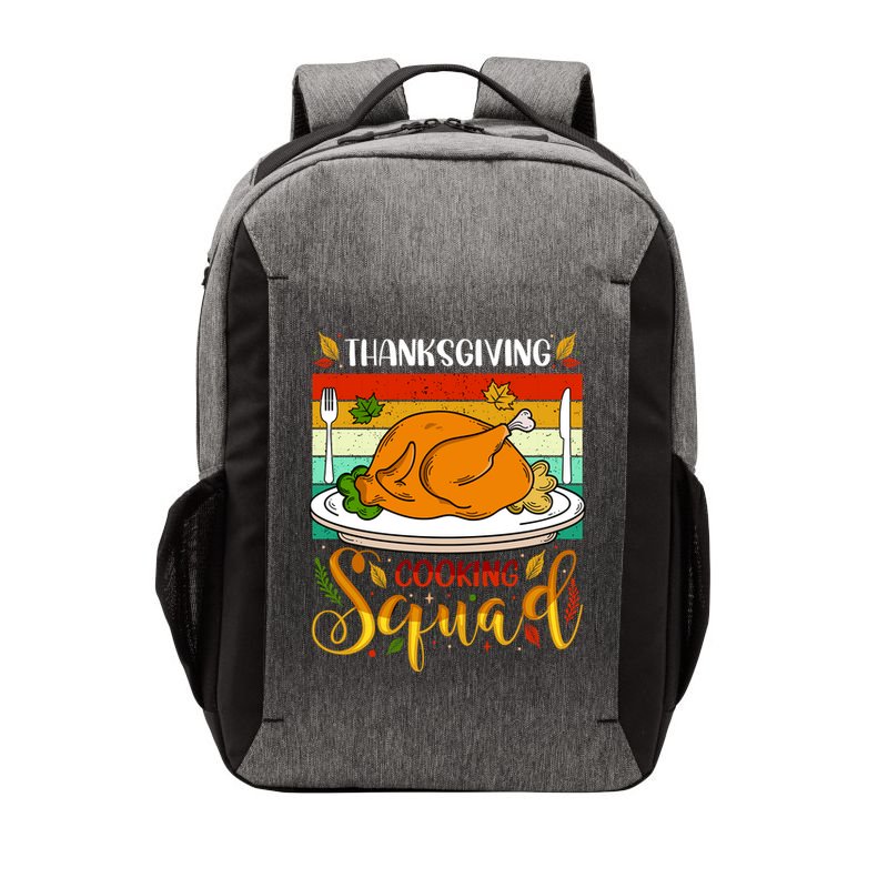 Thanksgiving Cooking Squad Fun Turkey Dinner Cooking Team Vector Backpack