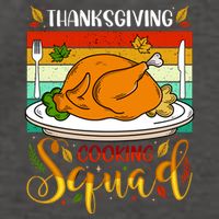 Thanksgiving Cooking Squad Fun Turkey Dinner Cooking Team Vector Backpack