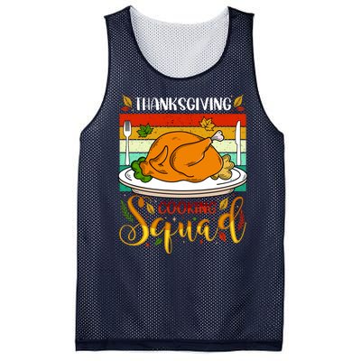 Thanksgiving Cooking Squad Fun Turkey Dinner Cooking Team Mesh Reversible Basketball Jersey Tank