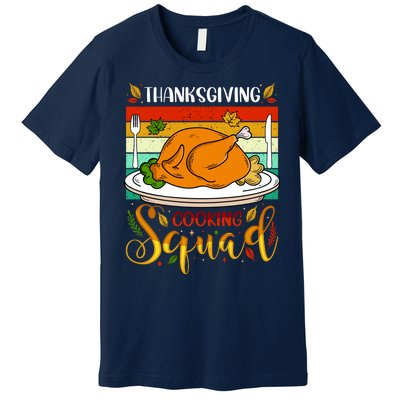 Thanksgiving Cooking Squad Fun Turkey Dinner Cooking Team Premium T-Shirt