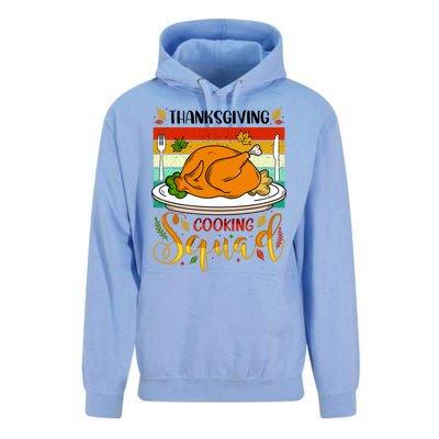 Thanksgiving Cooking Squad Fun Turkey Dinner Cooking Team Unisex Surf Hoodie